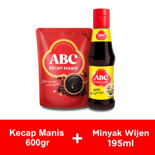 ABC Kecap Manis 600 gr & Minyak Wijen 195 gr