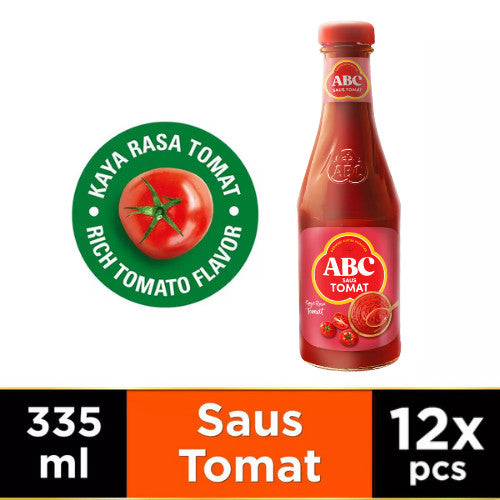 ABC Saus Tomat 335 ml - Multipack 12 pcs