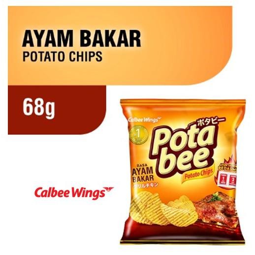 Potabee Keripik Kentang Ayam Bakar 65 gr x2