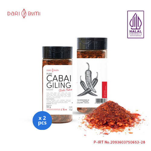 Bumbu Cabai Giling Kasar 50 g Dari Bumi x 2 pcs