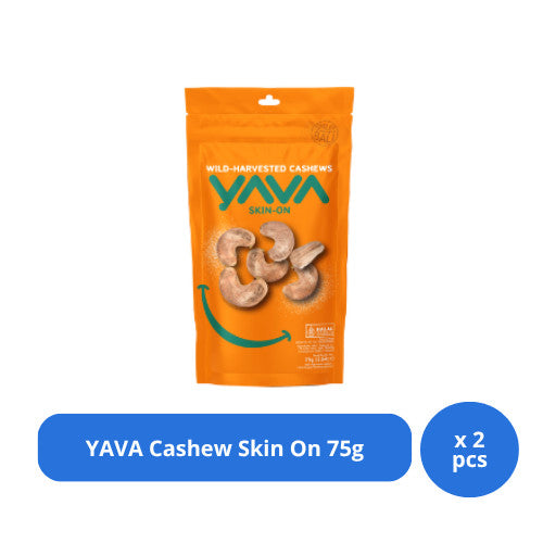 YAVA Cashew Skin On 75g x 2 pcs