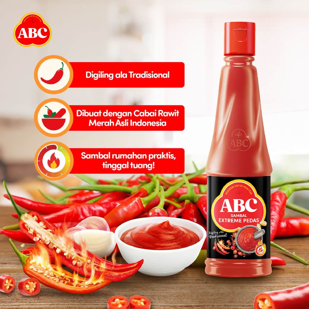 ABC SAMBAL EXTREME PEDAS 270 ML x 2 pcs