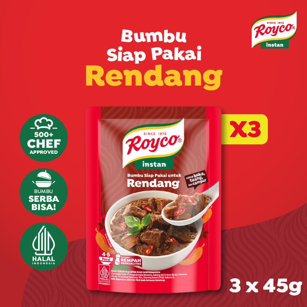 ROYCO BUMBU SIAP PAKAI RENDANG 3X45 G