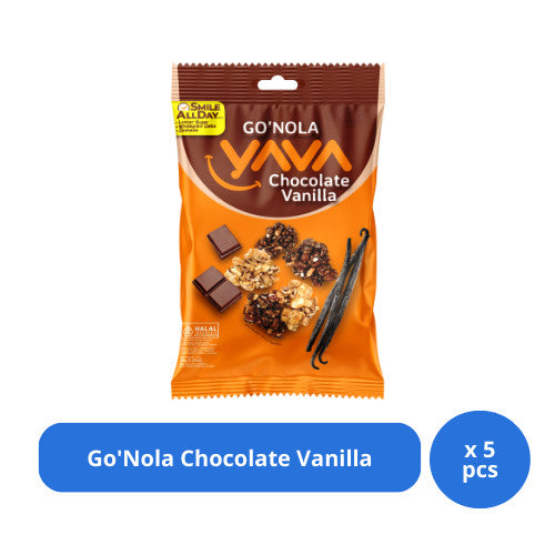 YAVA Granola Single Serving Go'Nola Chocolate Vanilla 35g x 5