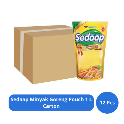 Sedaap Minyak Goreng Pouch 1 L Carton (12 Pcs)