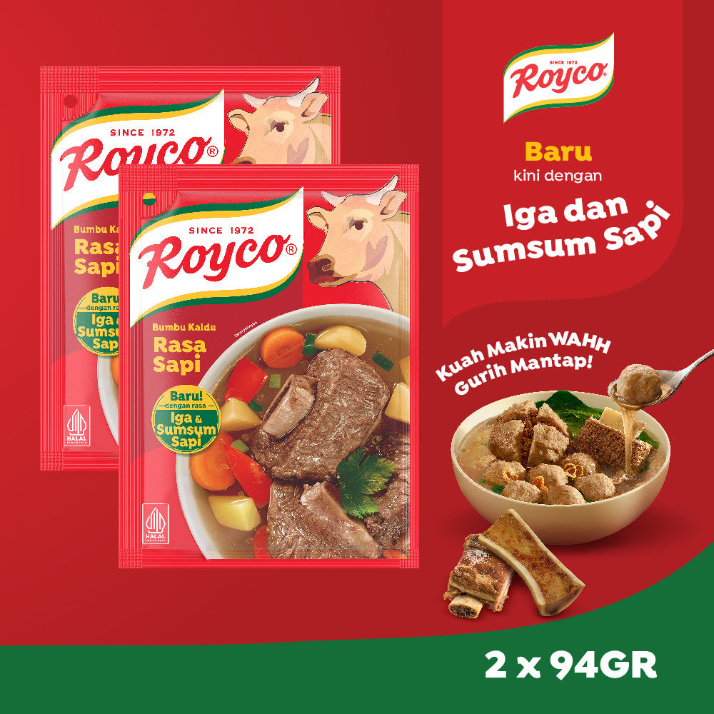 Royco Penyedap Bumbu Kaldu Sapi 94G x2