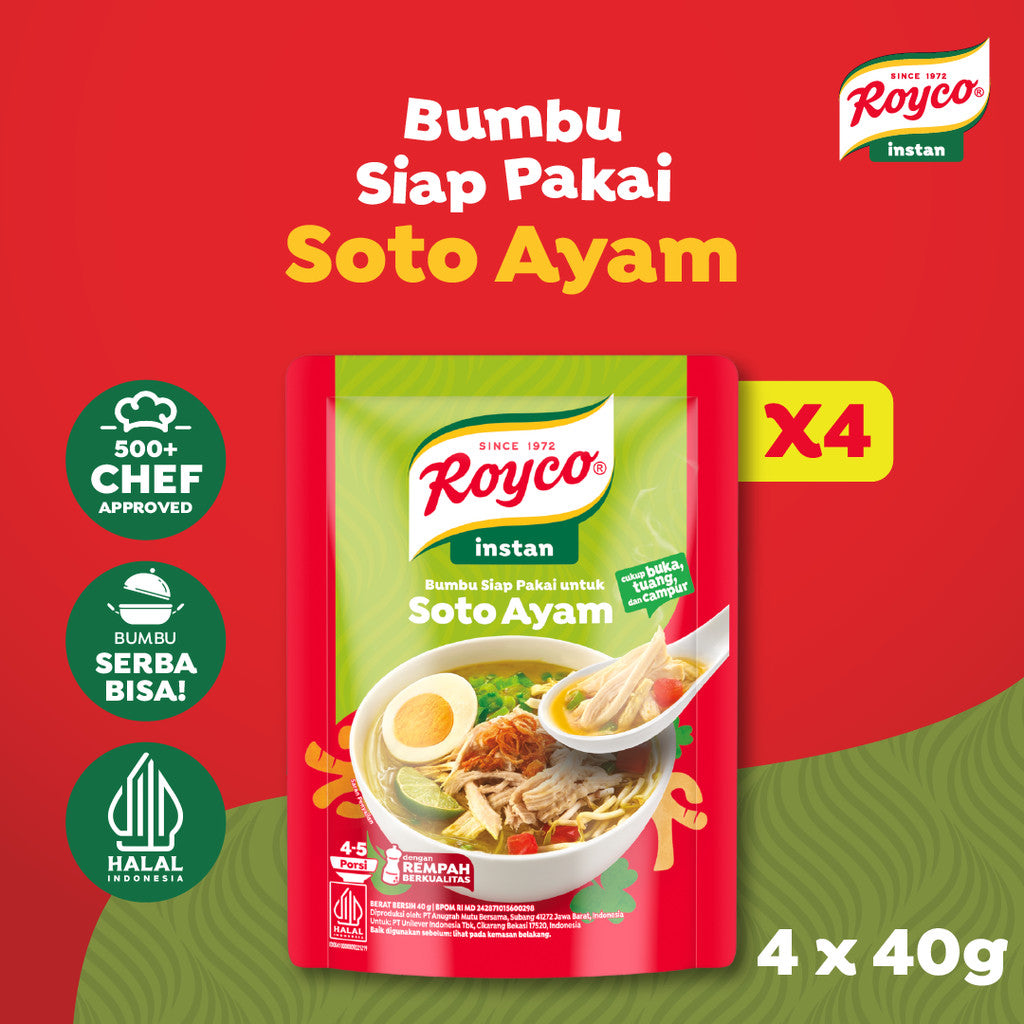 ROYCO BUMBU SIAP PAKAI SOTO 4X40 G