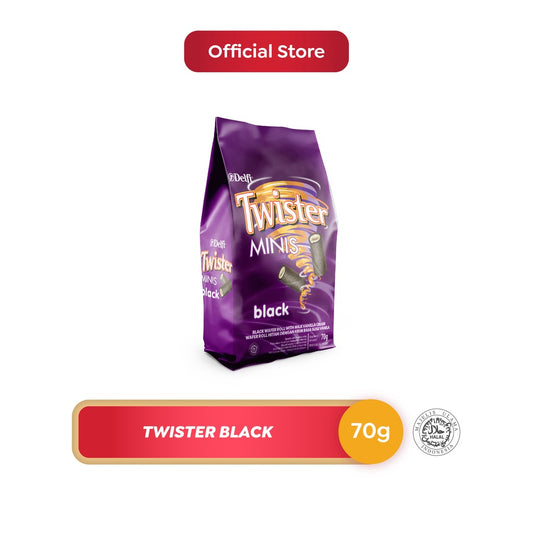 Delfi Twister Wafer Roll Black Vanilla 70 gr