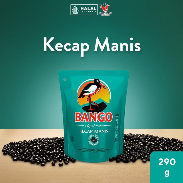 Bango Kecap Manis Pouch Flatpack 290g/210Ml