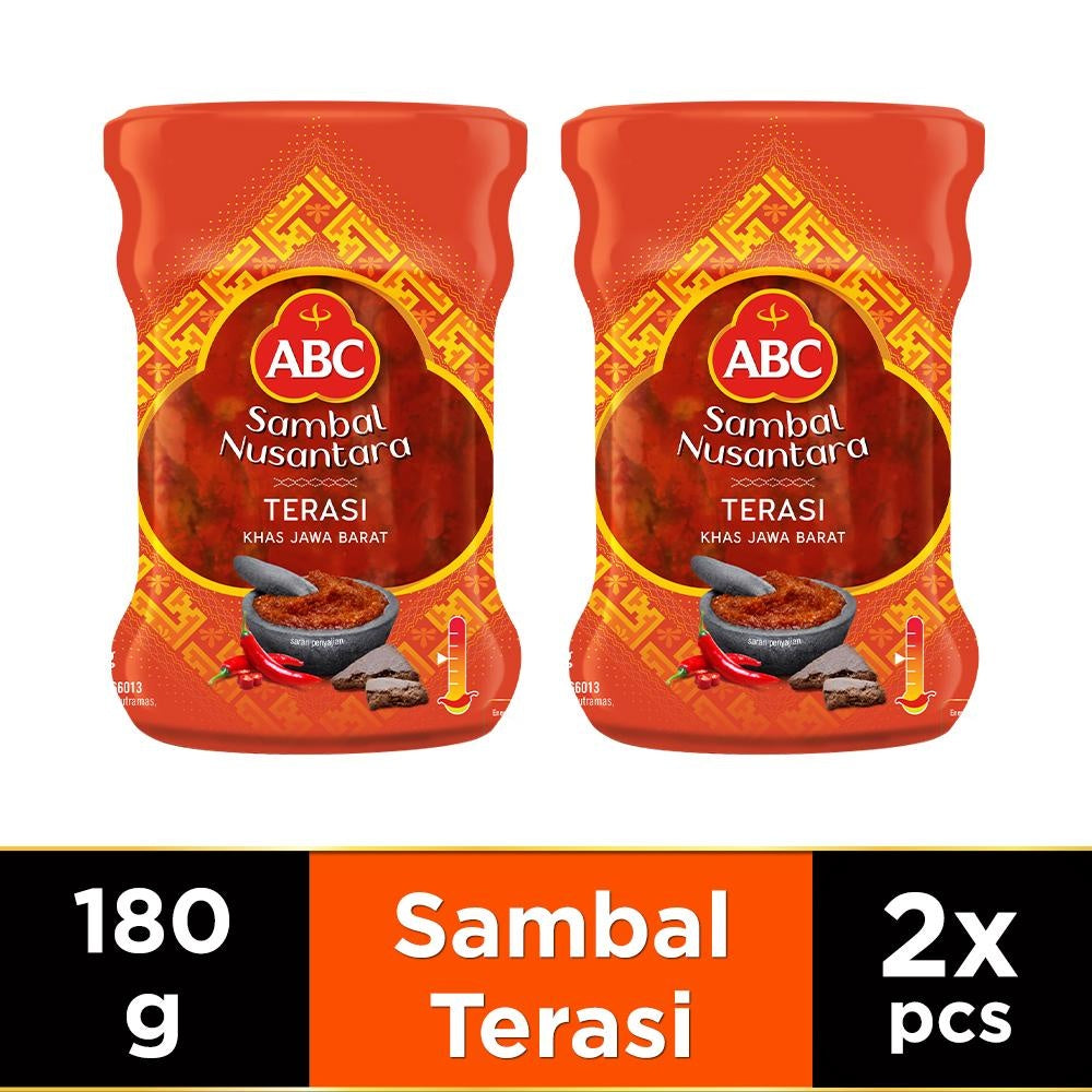 ABC Sambal Nusantara Terasi Jar/Pouch 180gr x 2 pcs