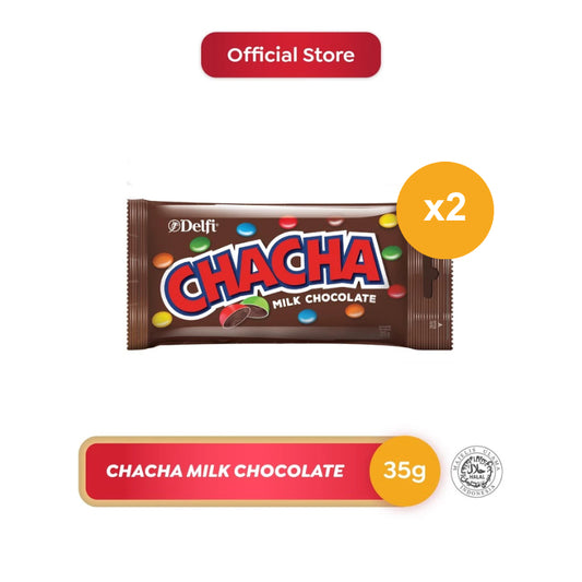 Chacha Permen Cokelat Milk Chocolate 2 x 35 gr