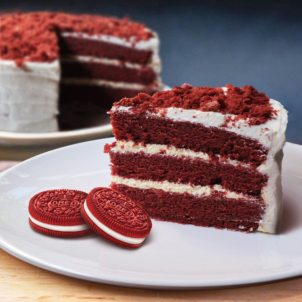Oreo Red Velvet 119.1gr - Twin Pack - Biskuat Cemilan Manis Anak dan Keluarga