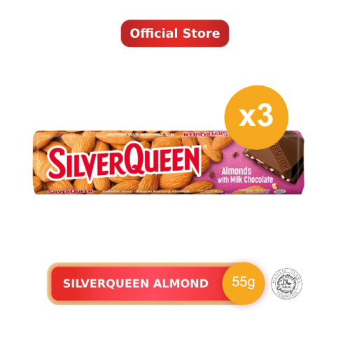 Silverqueen Almond 55 g x 3 pcs
