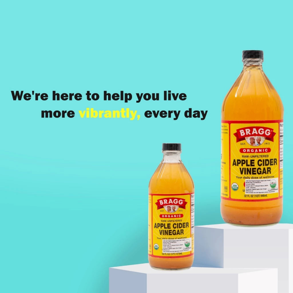Bragg Organic Raw Unfiltered Apple Cider Vinegar 473ml (16oz)