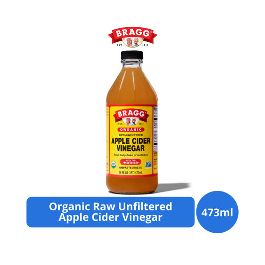 Bragg Organic Raw Unfiltered Apple Cider Vinegar 473ml (16oz)