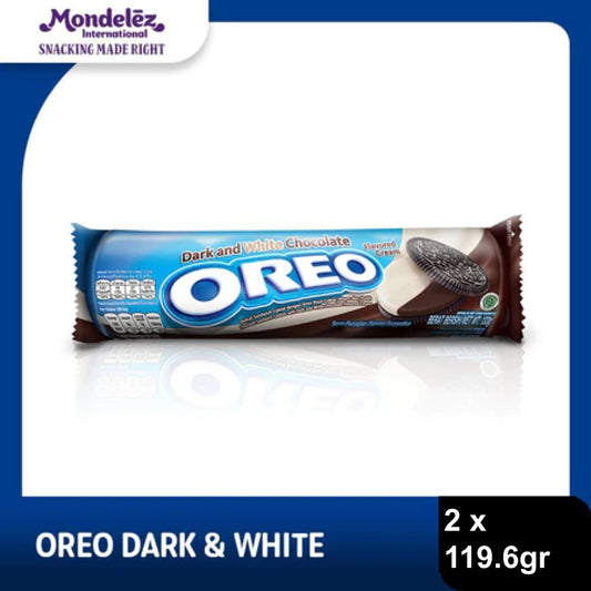 Oreo Biskuit Dark & White Chocolate 2 x 119.6 gr