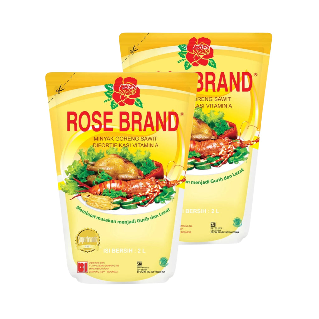 Rose Brand Minyak Goreng Pouch 2L x 2 pcs