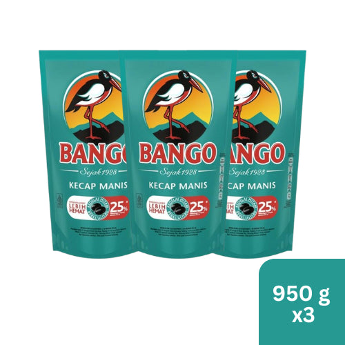 Bango Kecap Manis Refill 950g x 3