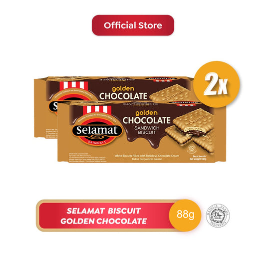 Selamat Golden Biskuit Chocolate 2 x 88 gr