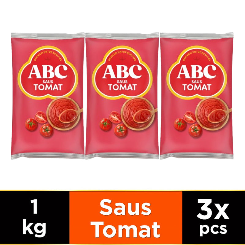 ABC Saus Tomat 1 kg - Multi Pack 3 pcs