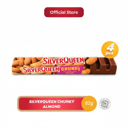 Silverqueen Chunky Bar Almond 82 g x 4 pcs