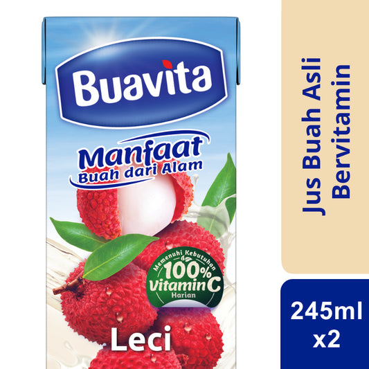 Buavita Lychee Jus Sirup 2 x 245ml