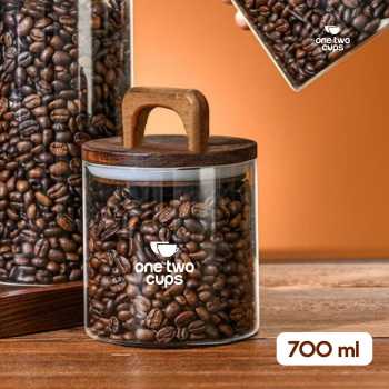 One Two Cups Toples Kaca Penyimpanan Makanan Kedap Udara Storage Jar 700ml - CF170