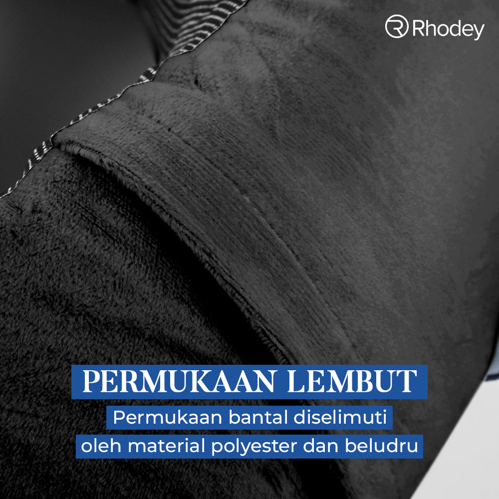 Rhodey Bantal Leher Travel Memory Foam U-Shaped Neck Pillow - SER43