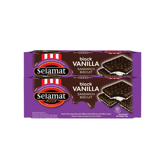 Selamat Biskuit Black Vanilla 2 x 102 gr