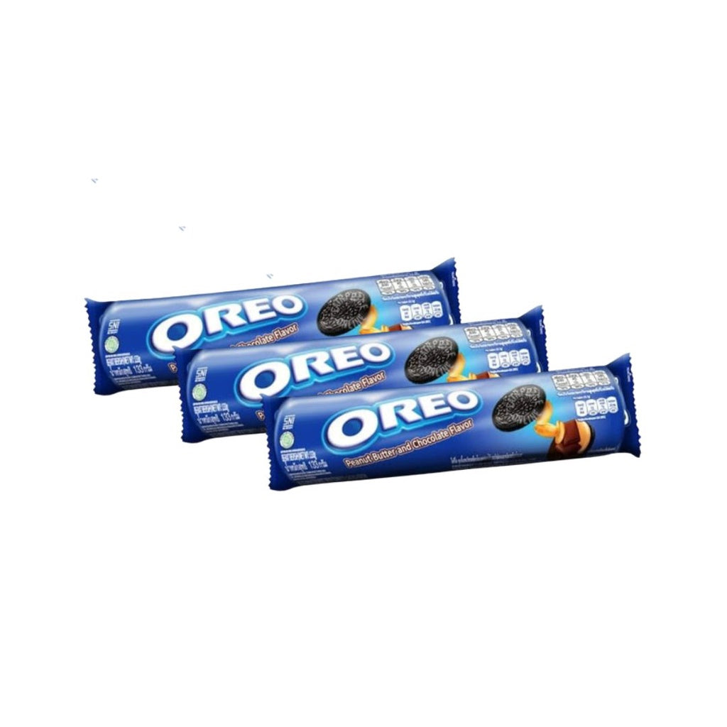 Oreo Biskuit Peanut Butter & Chocolate 3 x 110.4gr