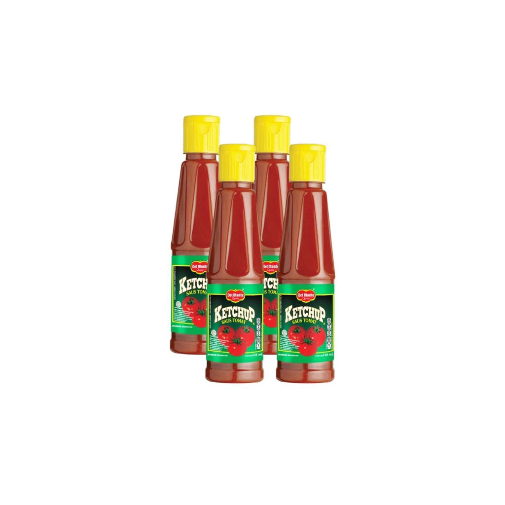 Del Monte Ketchup Saus Tomat 4 x 135 mL