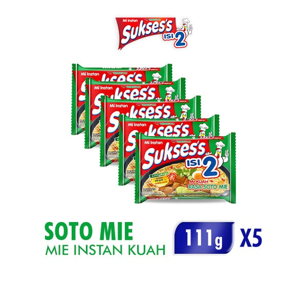 Suksess Mie Instan Soto 5 x 111 gr