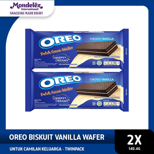 Oreo Choco Vanilla Wafer 2 x 140.4 g