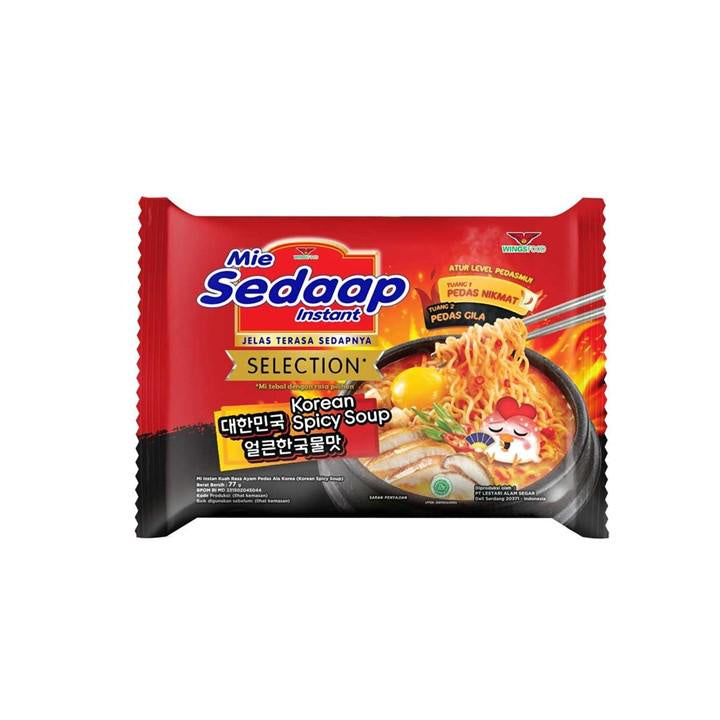 Sedaap Paket 3 - Korean Spicy 10 Pcs + Korean Spicy Soup 10 Pcs + Tasty Bakmi Ayam 5 Pcs + Tasty Ayam Geprek 5 Pcs