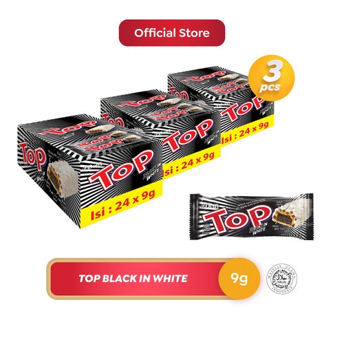 Delfi Top Black in White 24pcs x 3