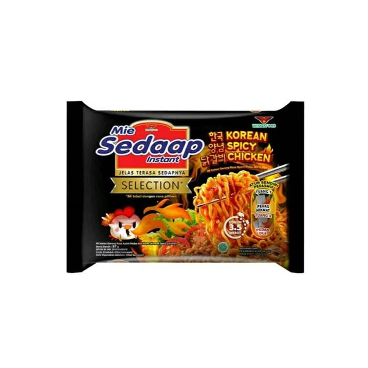 Sedaap Paket 3 - Korean Spicy 10 Pcs + Korean Spicy Soup 10 Pcs + Tasty Bakmi Ayam 5 Pcs + Tasty Ayam Geprek 5 Pcs