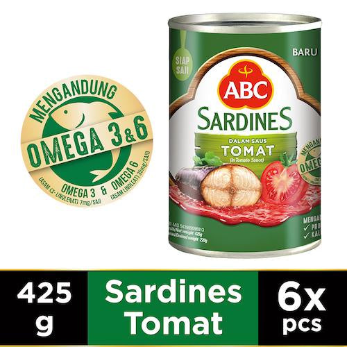 ABC Sarden Saus Tomat 425 gr - Multipack 6 pcs
