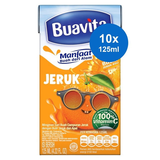 Buavita Mini Juice Jeruk 125 ml x 10