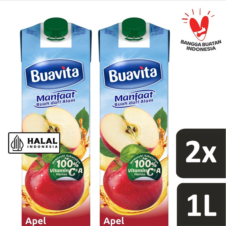Buavita Apple Twinpack 2 x 1000 mL