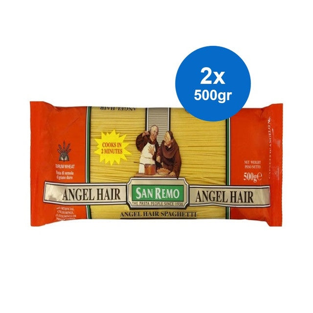 San Remo Pasta Instan Angel Hair Spaghetti 2 x 500 gr
