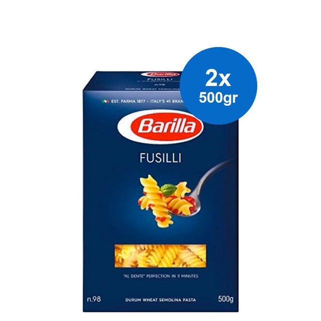Barilla Fusilli Pasta 500 gr x 2
