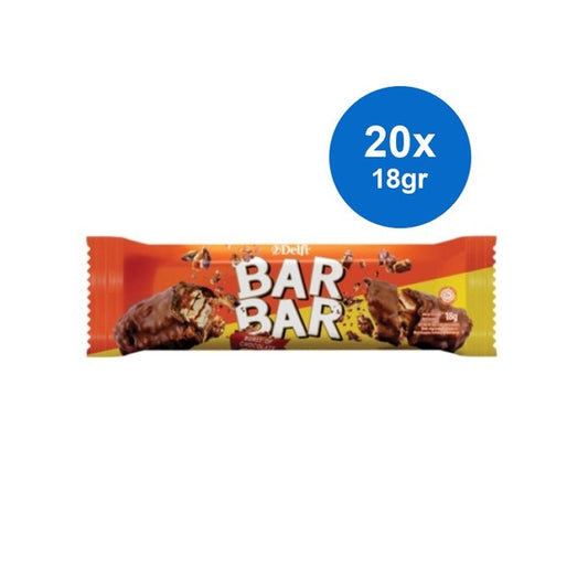 Delfi Bar Bar Wafer Cokelat 18 gr x 20