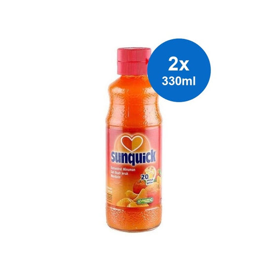 Sunquick Minuman Jeruk Mandarin Standard 330 mL x 2