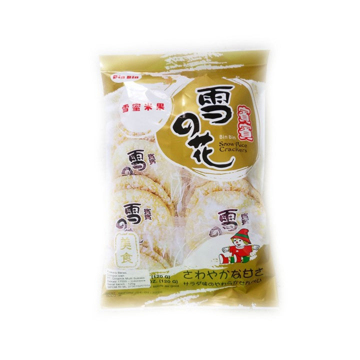 Bin Bin Rice Crackers Snow 2 x 120 gr