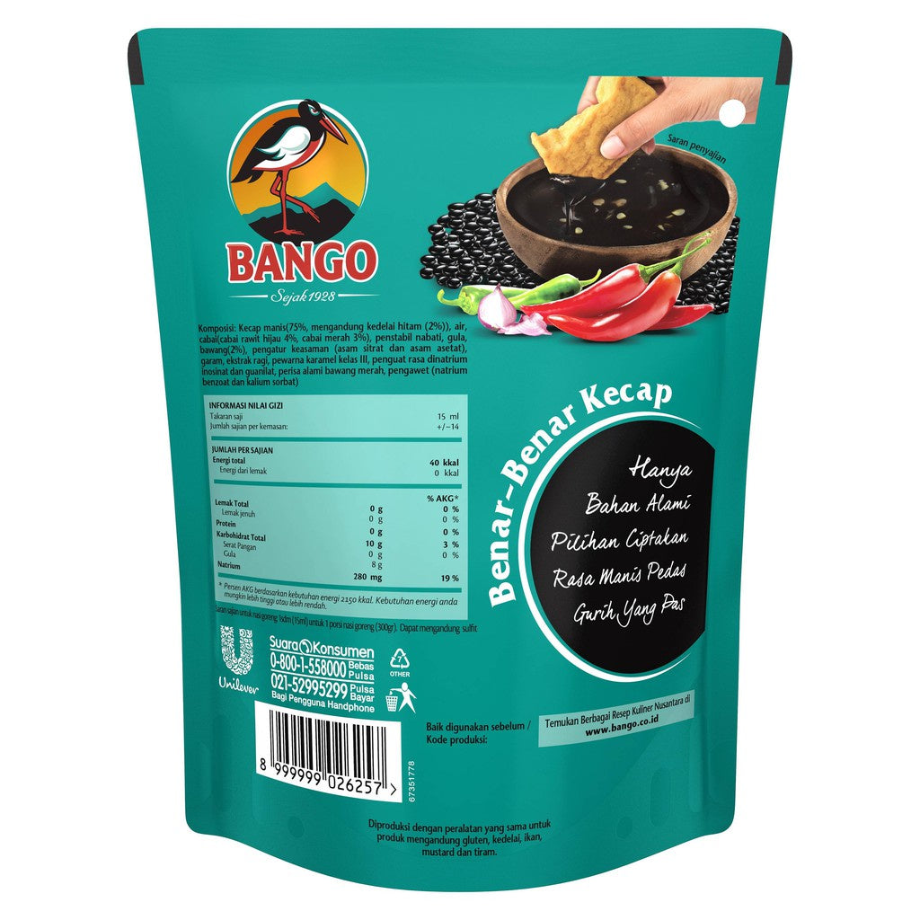 Bango Kecap Manis Pedas 210ml x 4