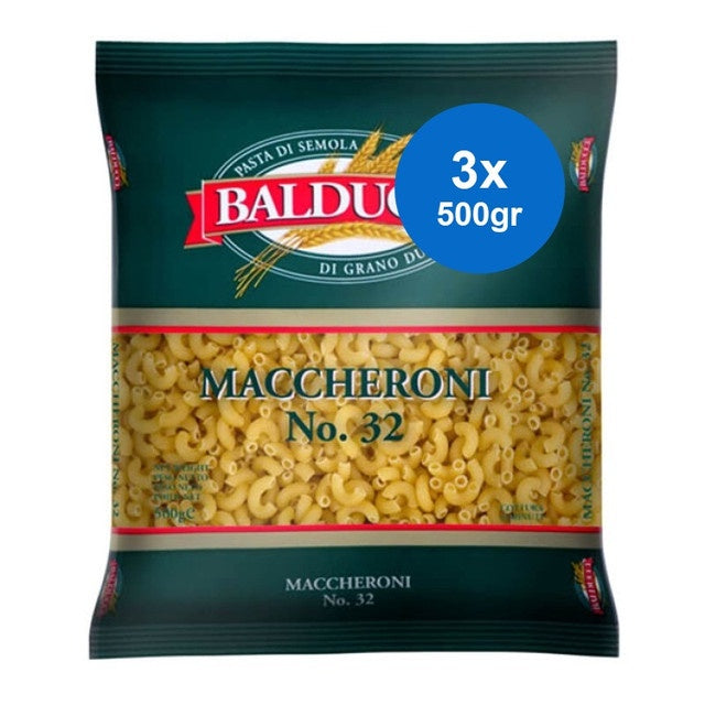 Balducci Pasta Macaroni 3 x 500gr
