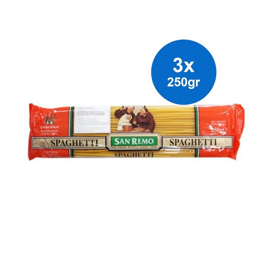 San Remo Pasta Spaghetti 3 x 250 gr