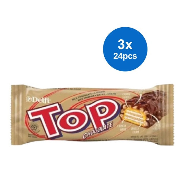 Delfi Top Wafer Cokelat 24 x 9 gr (3 pack)