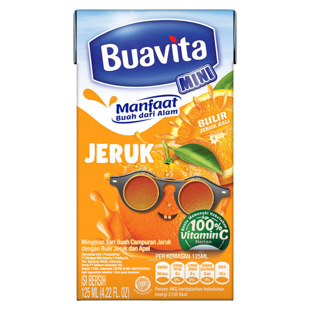 Buavita Mini Juice Jeruk 125ml (Isi 40)