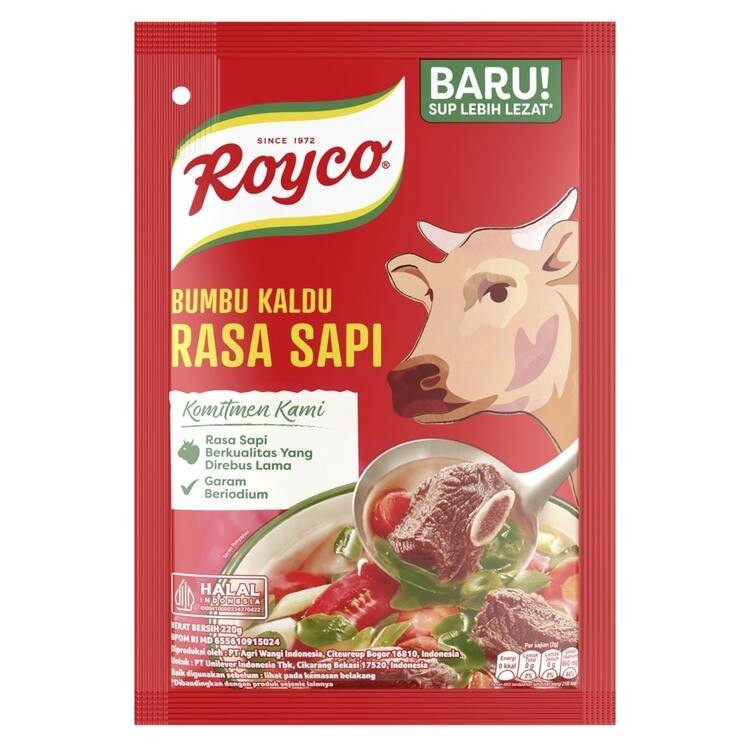 Royco Bumbu Kaldu Penyedap Rasa Sapi 220 g x3